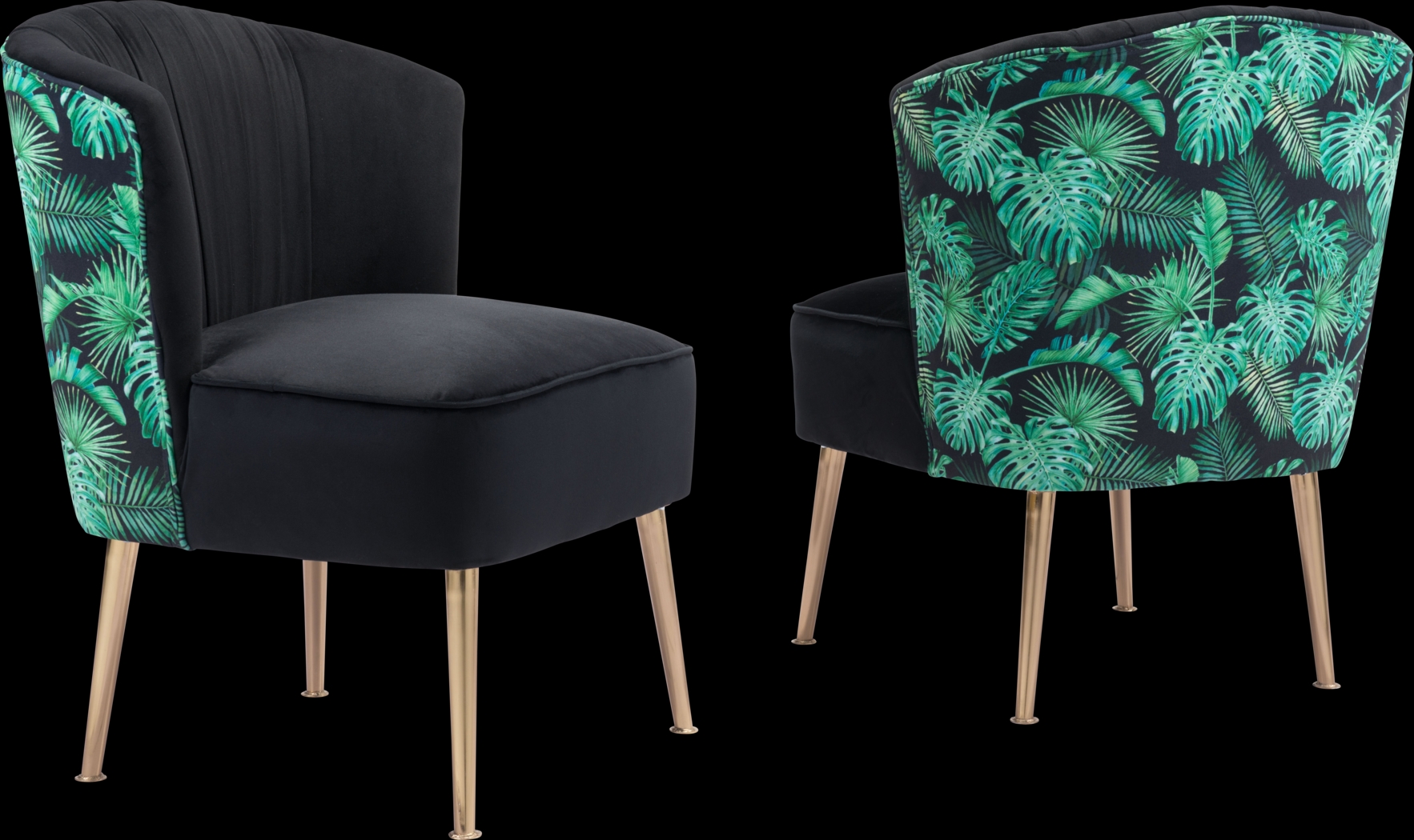 Tropical Forest Black Accent Chair - Thumbnail - Image 6