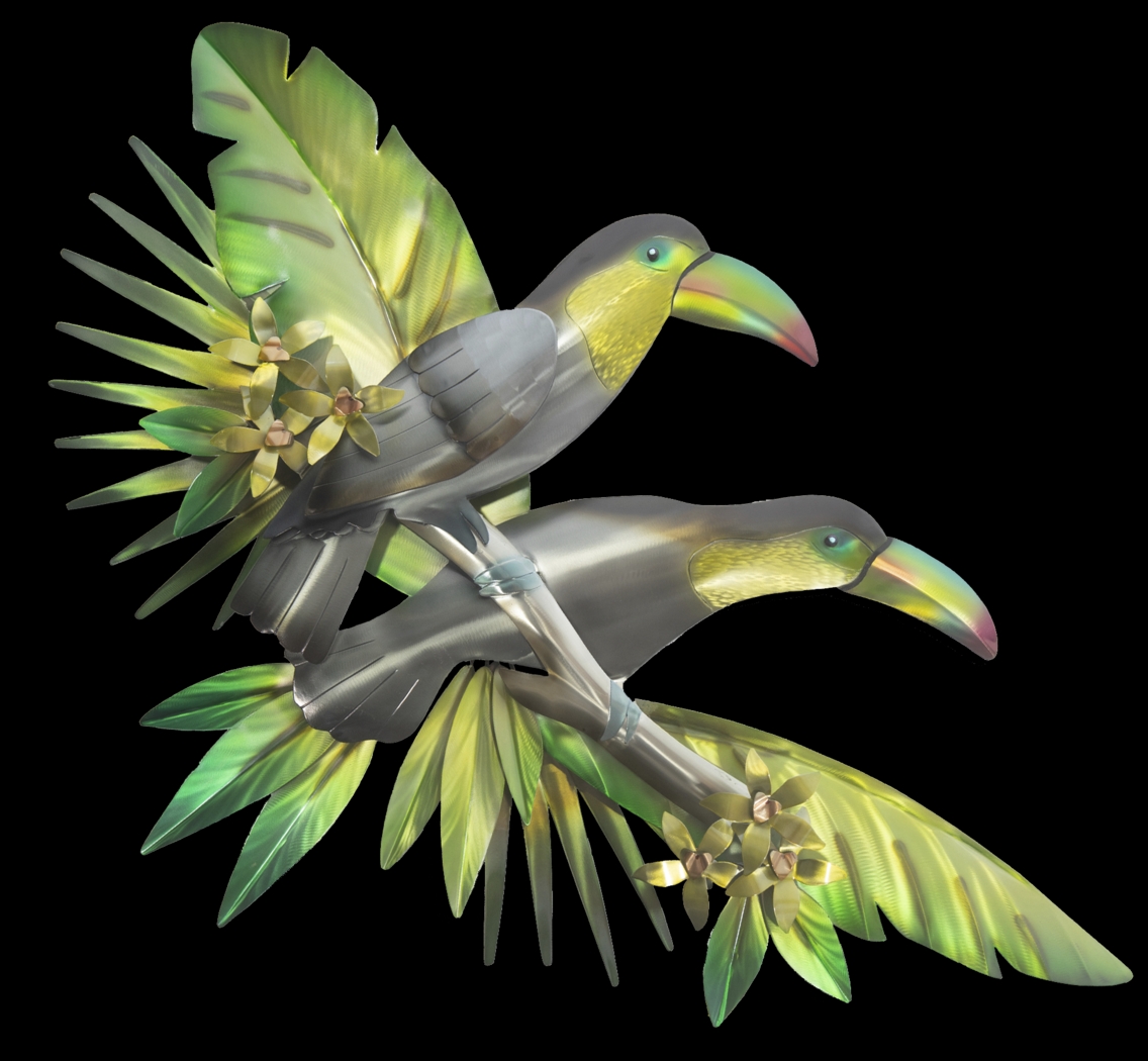 Tropical Toucans Forest Outdoor Artwork - Thumbnail - Image 1