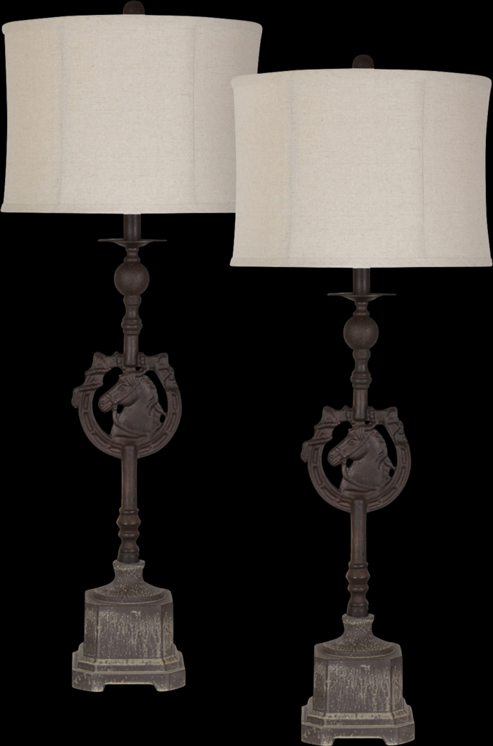 Trotting Way Brown Set of 2 Lamps - Thumbnail - Image 1