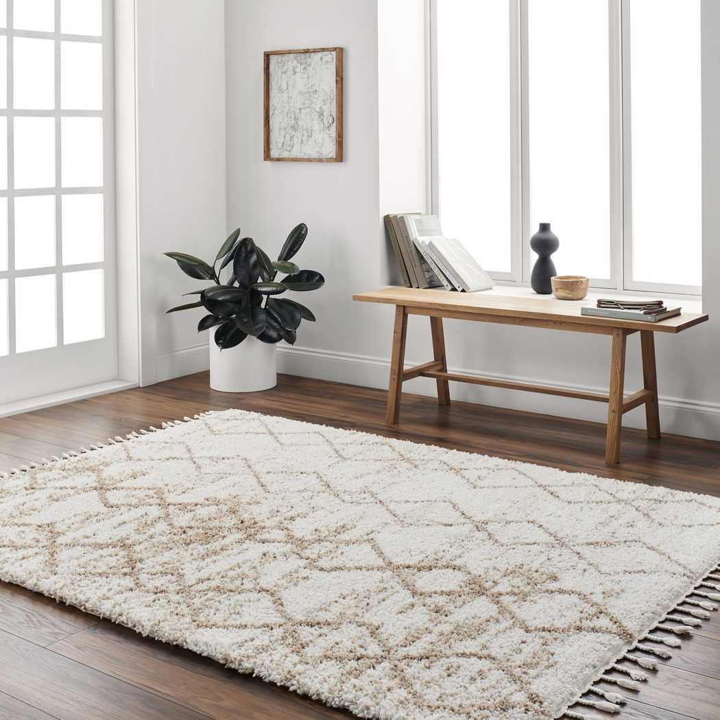 Trovista White 7'10 x 10' Area Rug - Thumbnail - Image 2