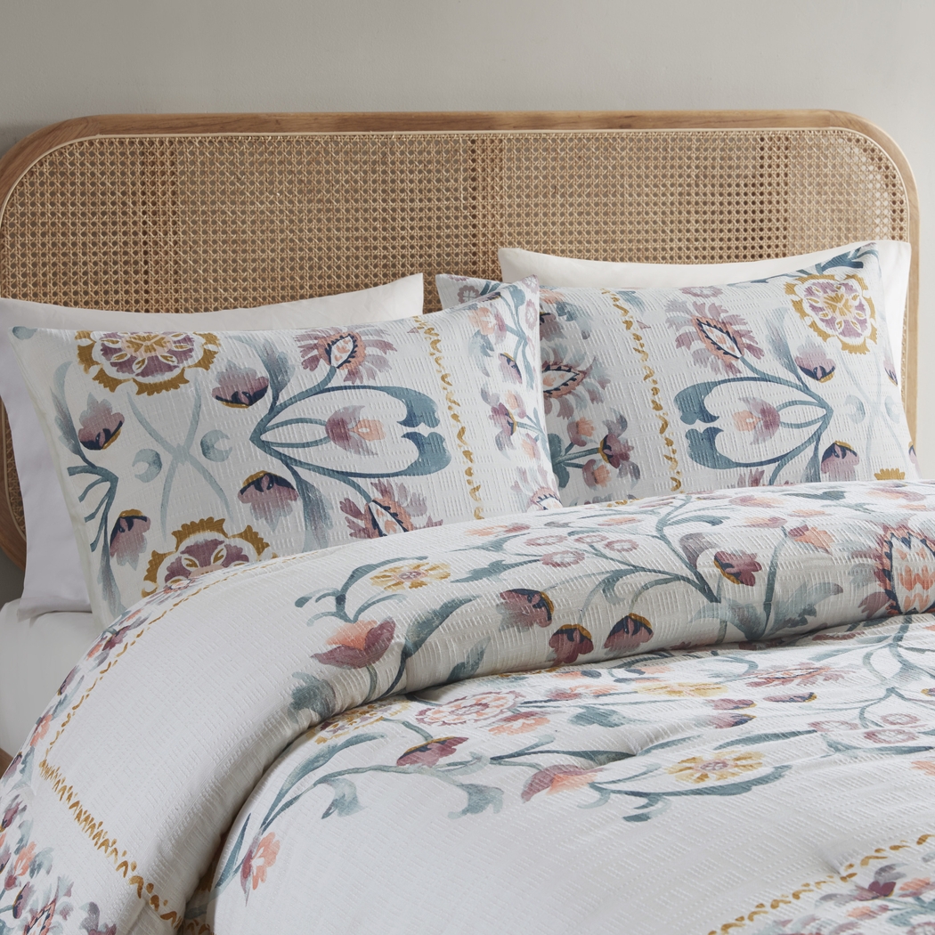 Troywood White 4 Pc Full/Queen Comforter Set - Thumbnail - Image 12