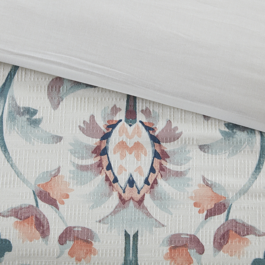 Troywood White 4 Pc Full/Queen Comforter Set - Thumbnail - Image 5