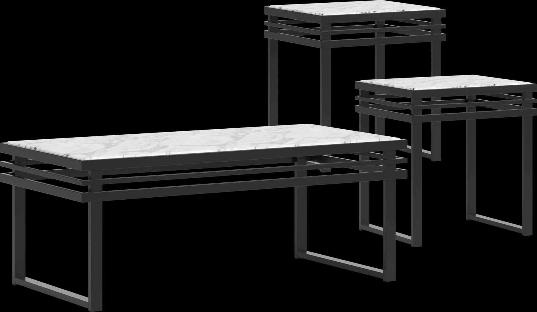 Weatherford Park Black 7 Pc Dual Power Reclining Living Room - Thumbnail - Image 11