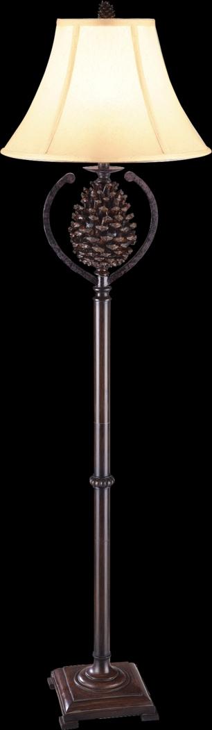 True Pine Brown Floor Lamp - Thumbnail - Image 1