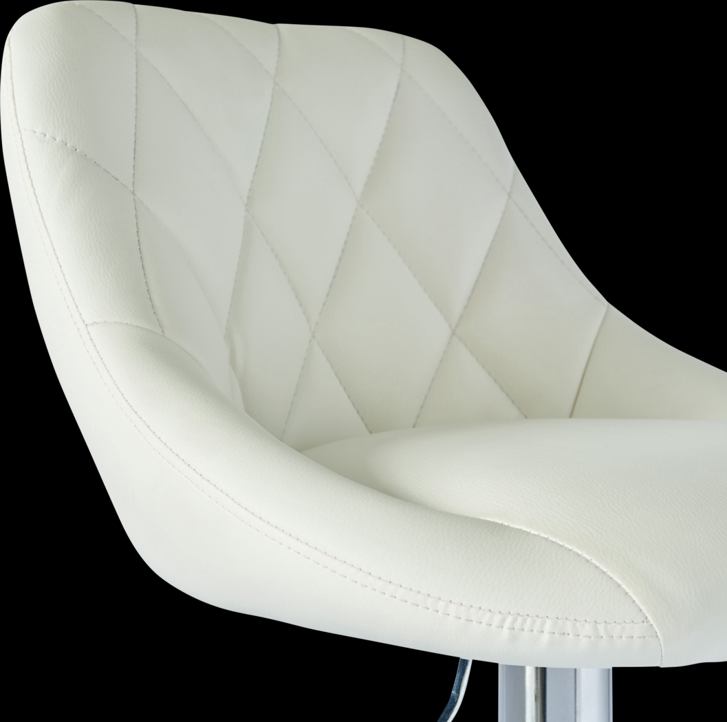 Trumball White Bar Stool Set - Thumbnail - Image 7