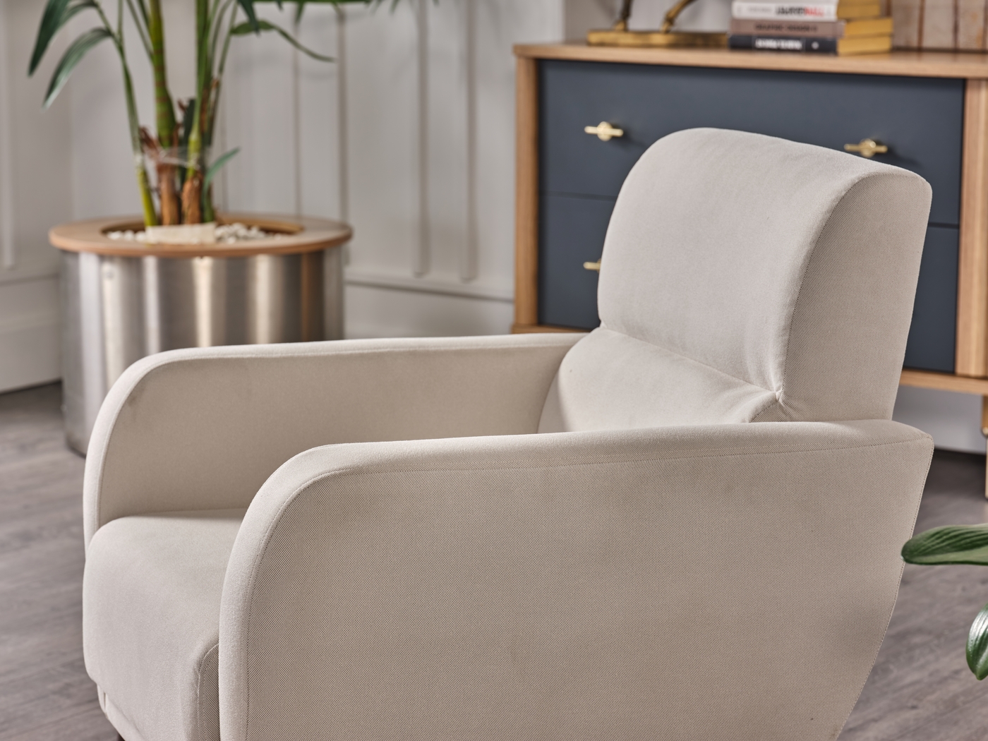 Trysail Beige Accent Chair - Thumbnail - Image 8