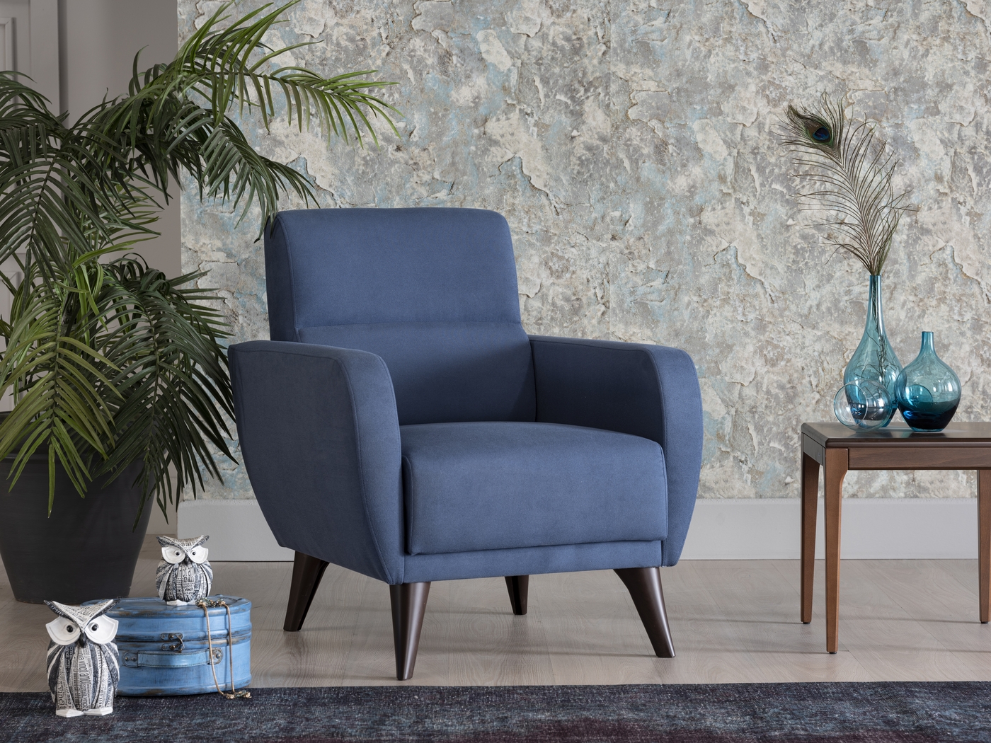 Trysail Blue Accent Chair - Thumbnail - Image 7