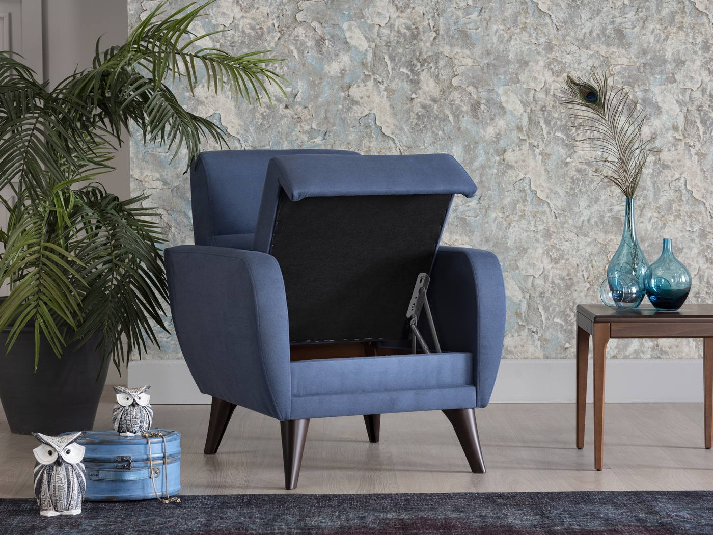Trysail Blue Accent Chair - Thumbnail - Image 8