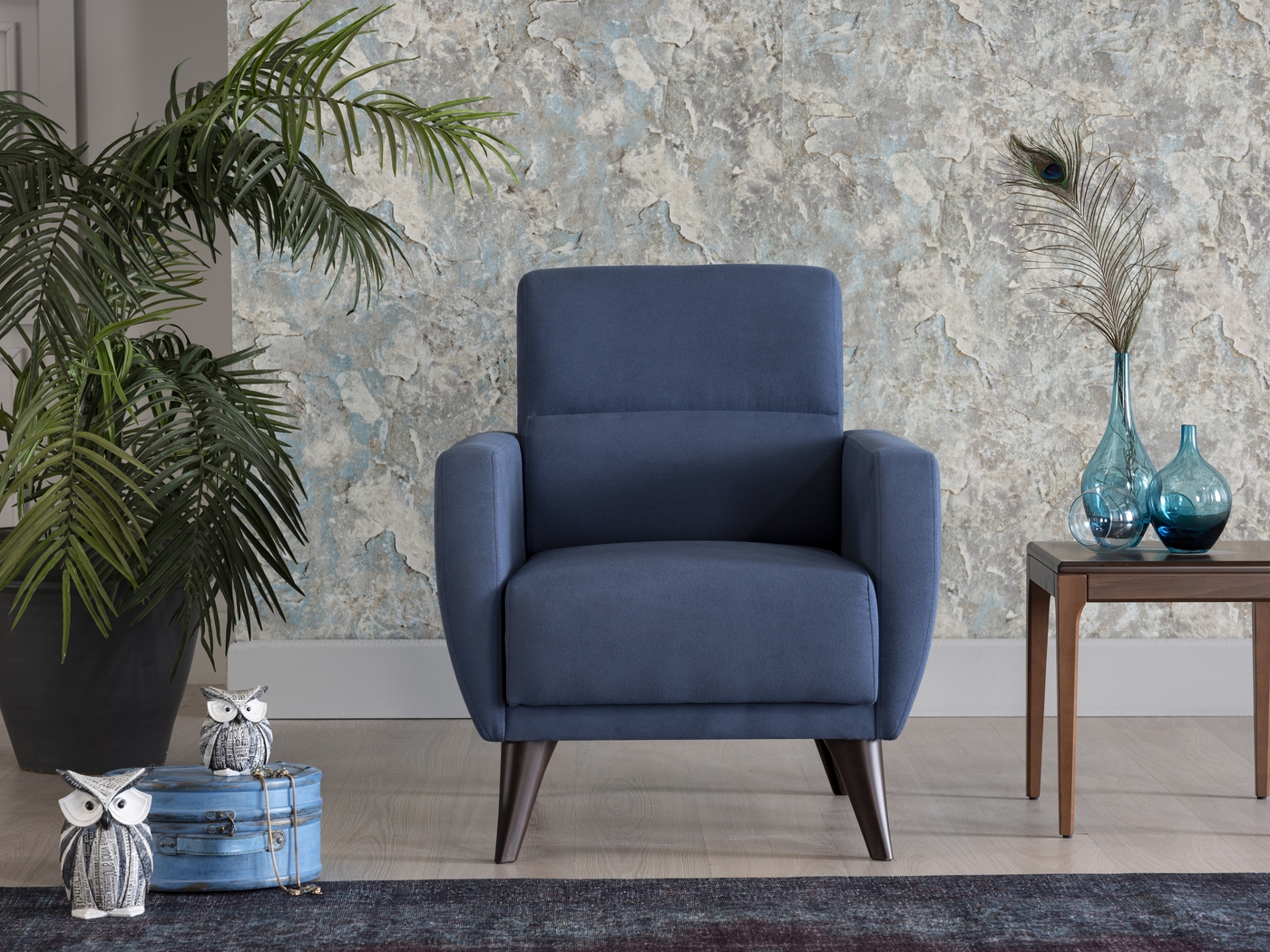 Trysail Blue Accent Chair - Thumbnail - Image 9