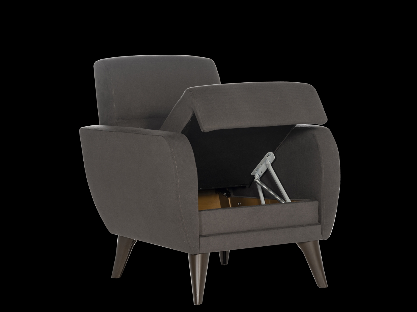 Trysail Dark Gray Accent Chair - Thumbnail - Image 4