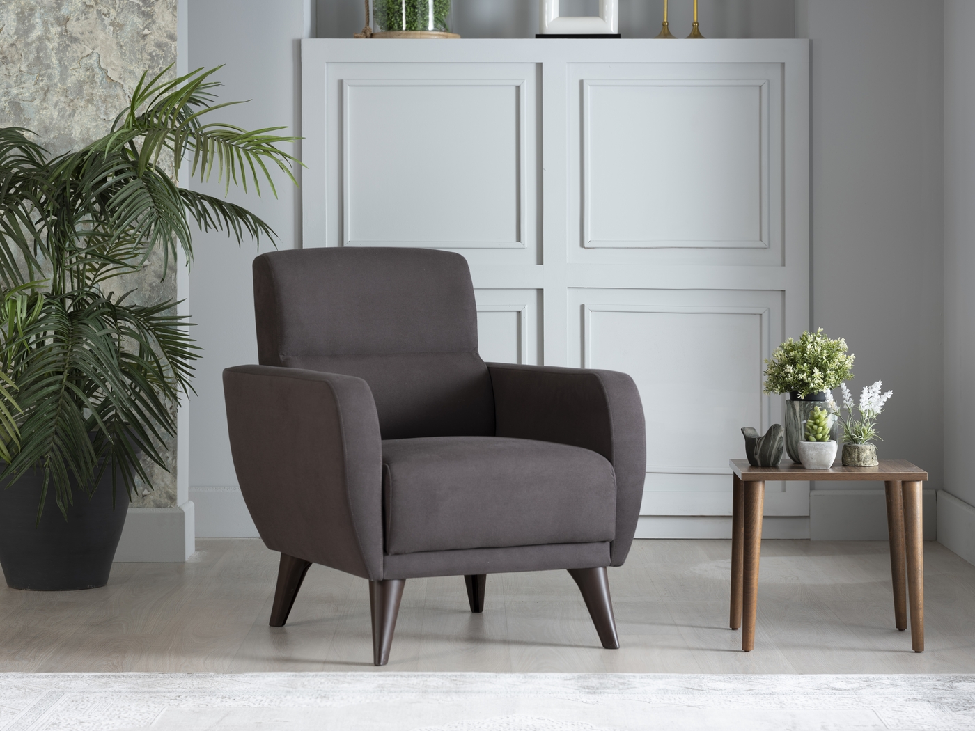 Trysail Dark Gray Accent Chair - Thumbnail - Image 7