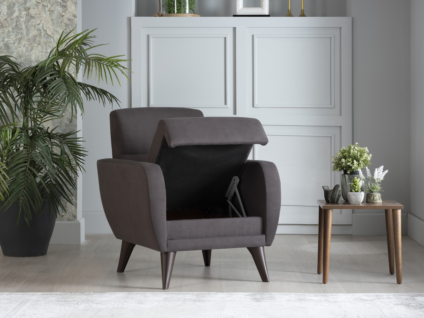 Trysail Dark Gray Accent Chair - Thumbnail - Image 8