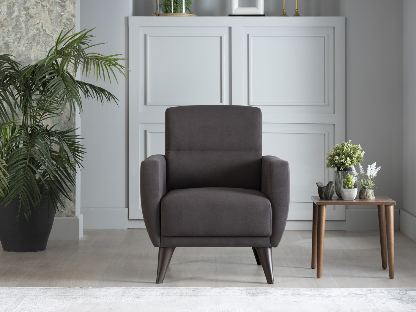 Trysail Dark Gray Accent Chair - Thumbnail - Image 9