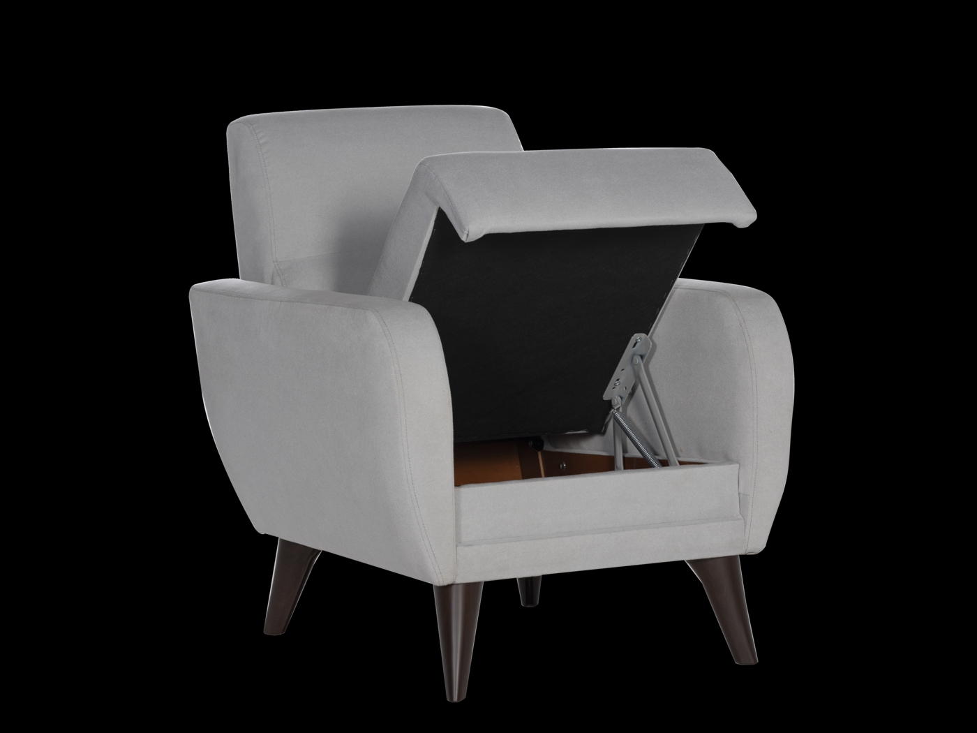 Trysail Gray Accent Chair - Thumbnail - Image 4