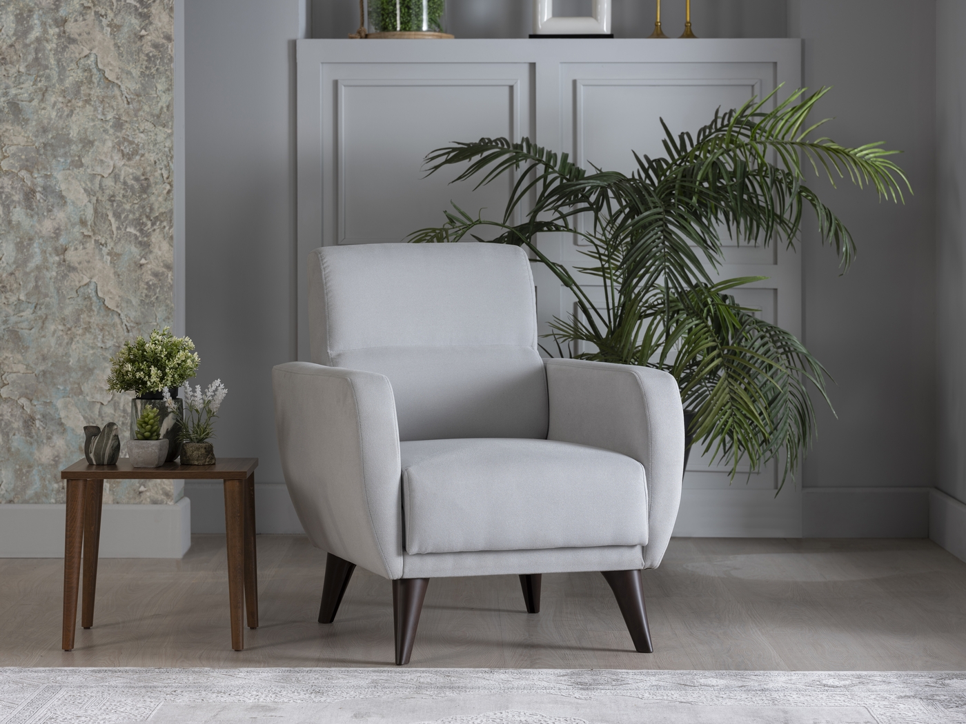 Trysail Gray Accent Chair - Thumbnail - Image 7