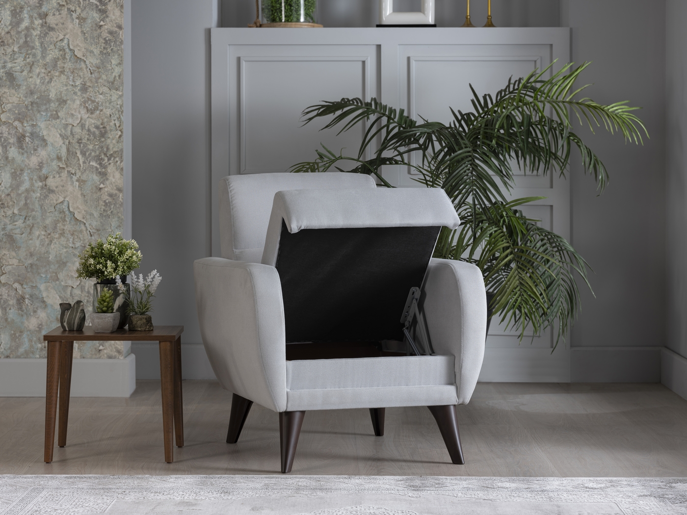 Trysail Gray Accent Chair - Thumbnail - Image 8