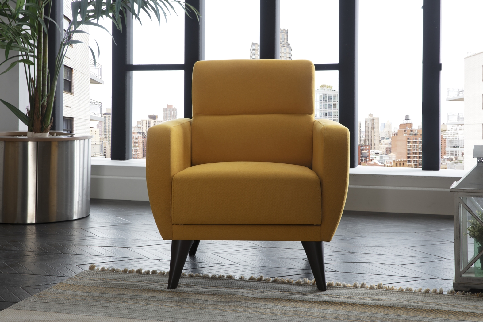 Trysail Yellow Accent Chair - Thumbnail - Image 10