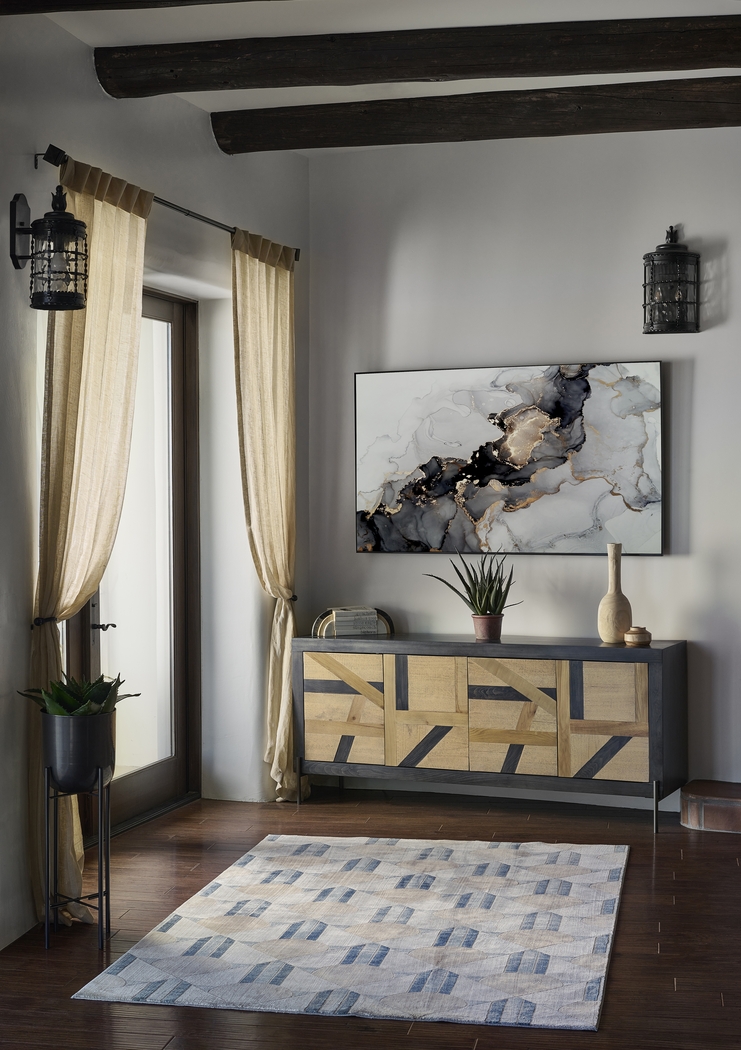 Tryst Blue 7'9 x 9'10 Rug - Thumbnail - Image 2