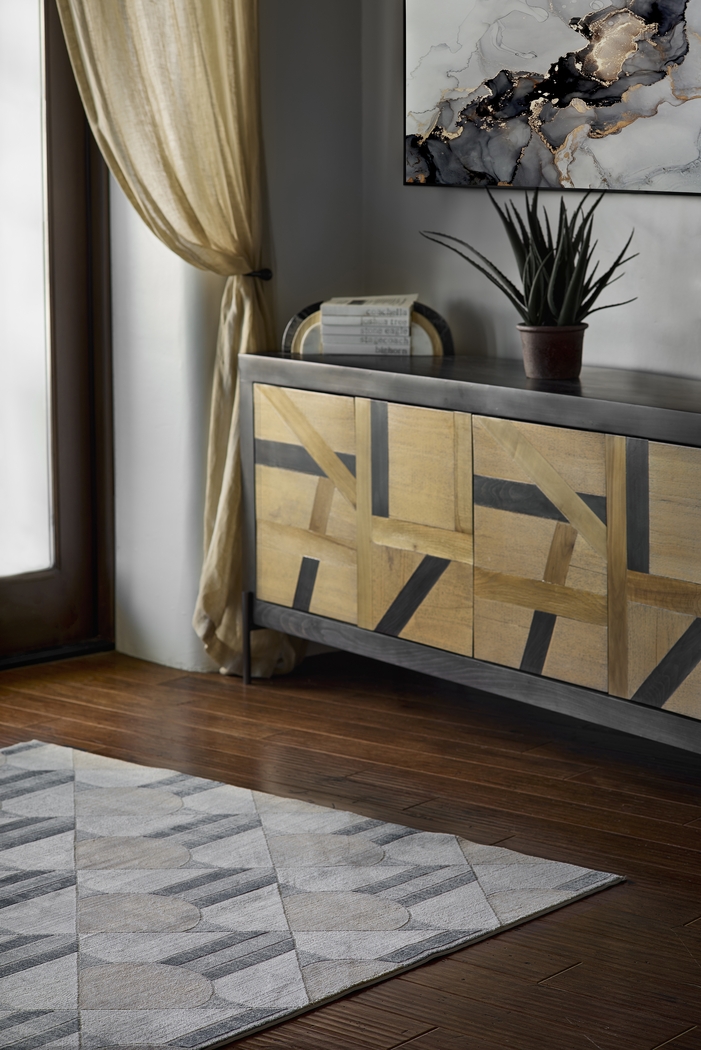 Tryst Blue 7'9 x 9'10 Rug - Thumbnail - Image 3