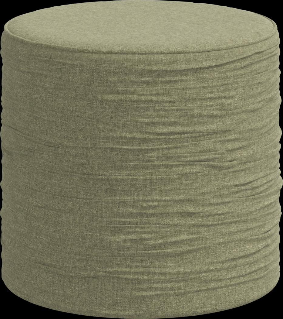 Tuau Green Ottoman - Thumbnail - Image 1
