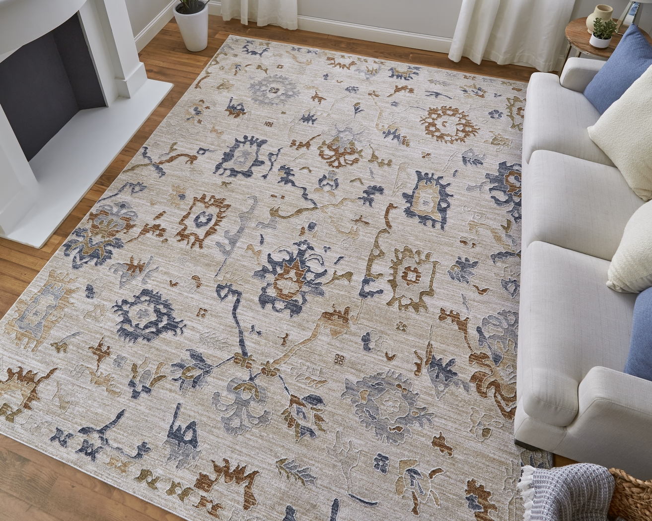 Tudama Ivory 5' x 7'6 Rug - Thumbnail - Image 4