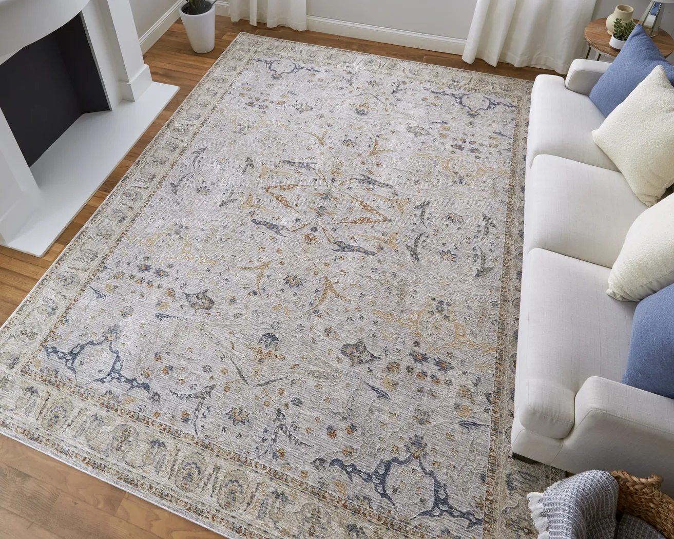 Tudama Ivory 6'7 x 9'6 Rug - Thumbnail - Image 4