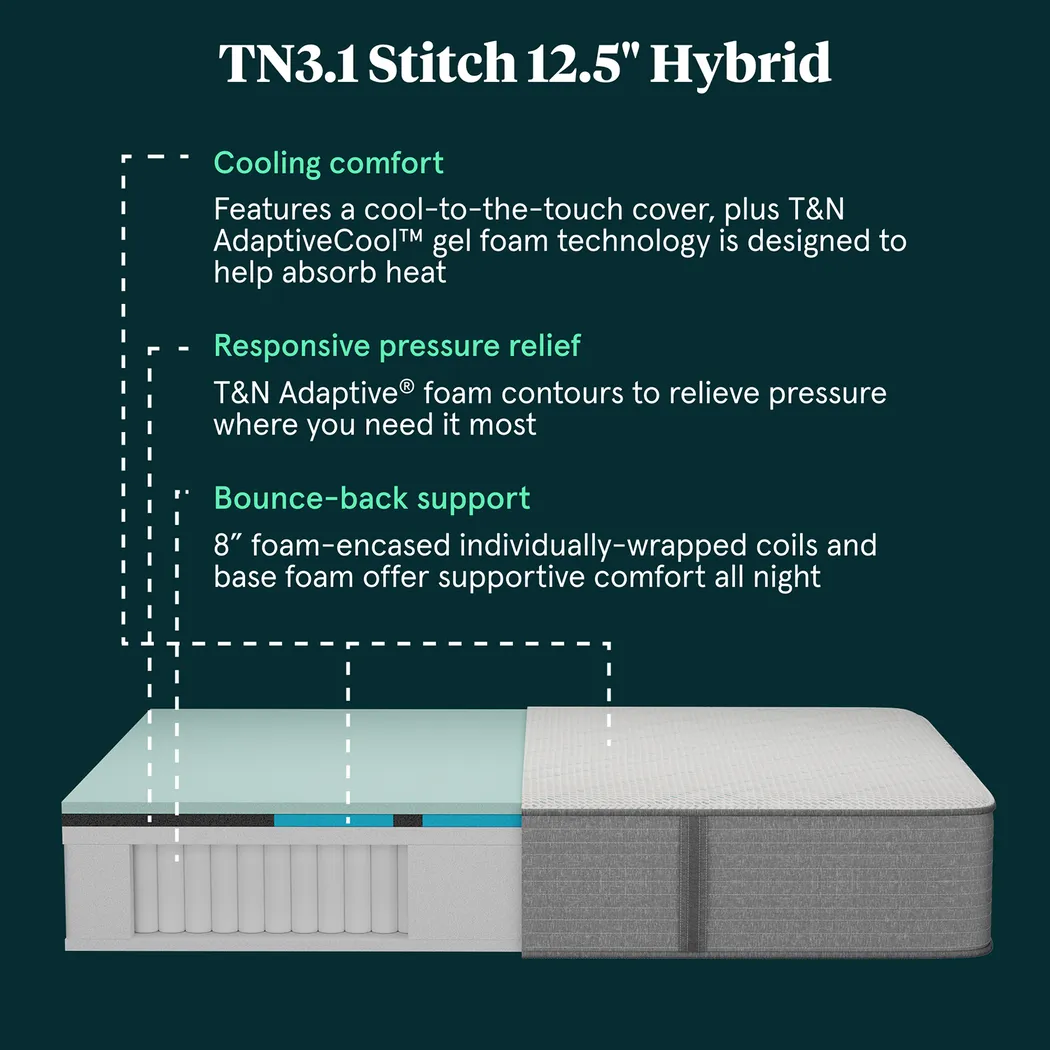 Tuft & Needle TN3.1 King Mattress Set with Head Up Only Base - Image 7