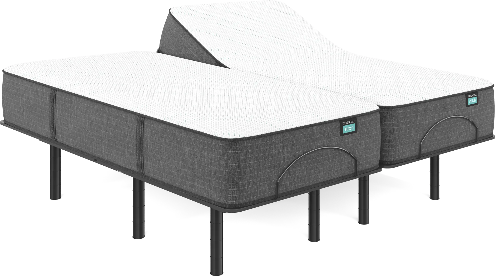 Tuft & Needle TN3.1 Split King Mattress Set with Head Up Only Base - Thumbnail - Image 1