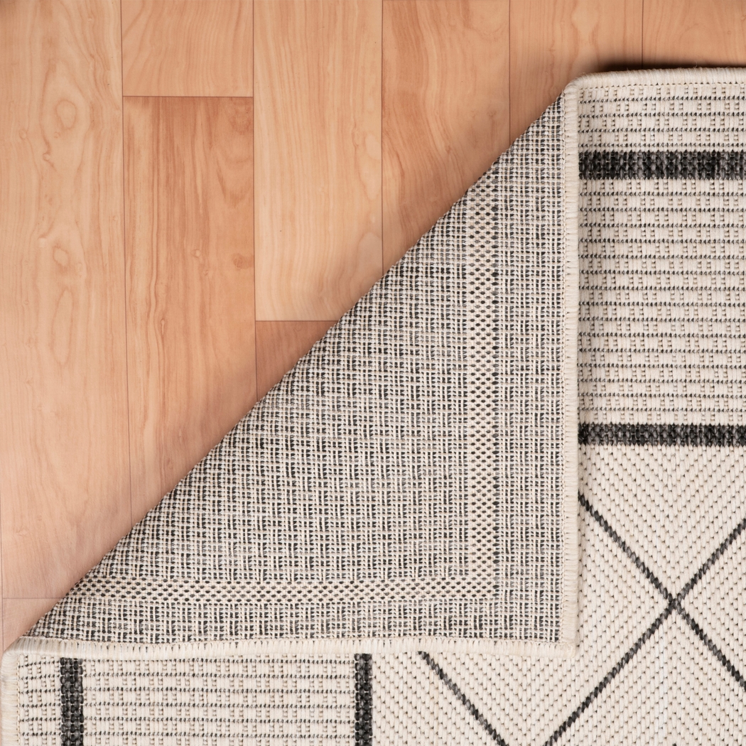 Tugeisa Black 7'6 x 9'5 Indoor/Outdoor Rug - Thumbnail - Image 5