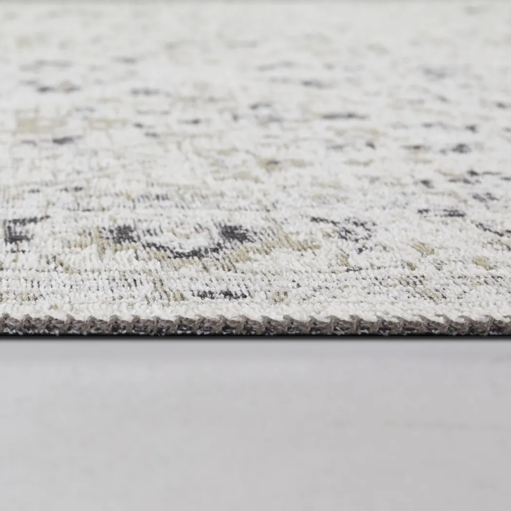 Tukmee Cream 5'3 x 7' Area Rug - Thumbnail - Image 4