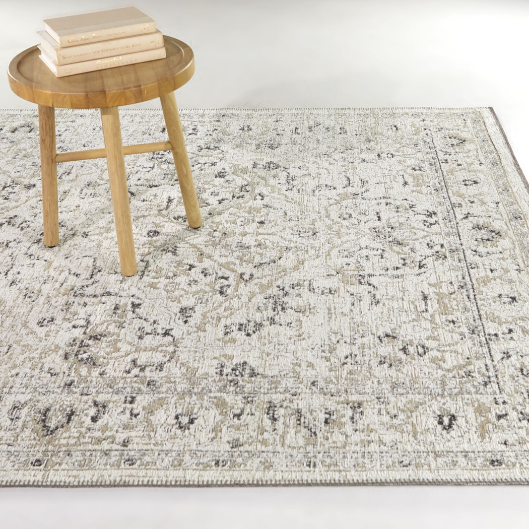 Tukmee Cream 7'10 x 10' Area Rug - Thumbnail - Image 2