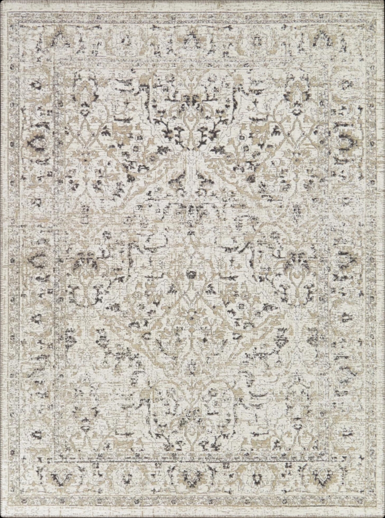 Tukmee Cream 7'10 x 10' Area Rug - Thumbnail - Image 1