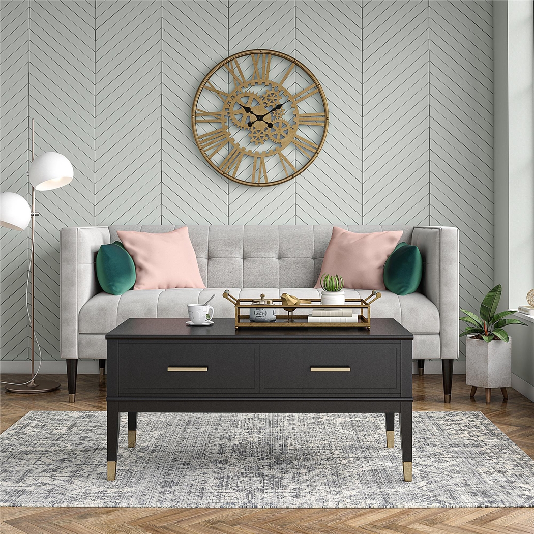 Tulagin Black Lift-Top Cocktail Table - Thumbnail - Image 2