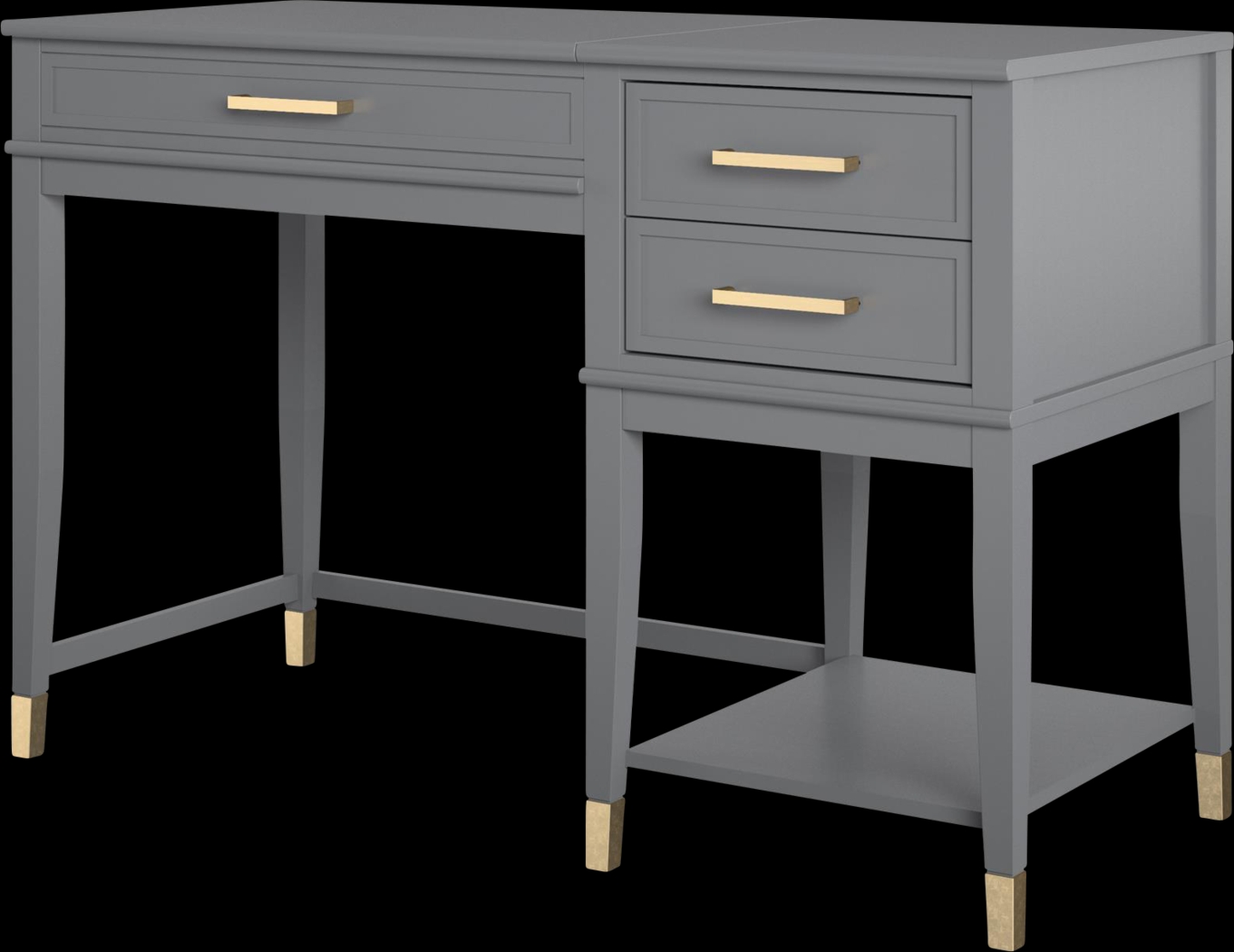 Tulagin Gray Lift-Top Desk - Thumbnail - Image 5