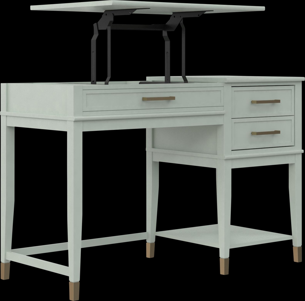 Tulagin Green Lift-Top Desk - Thumbnail - Image 9