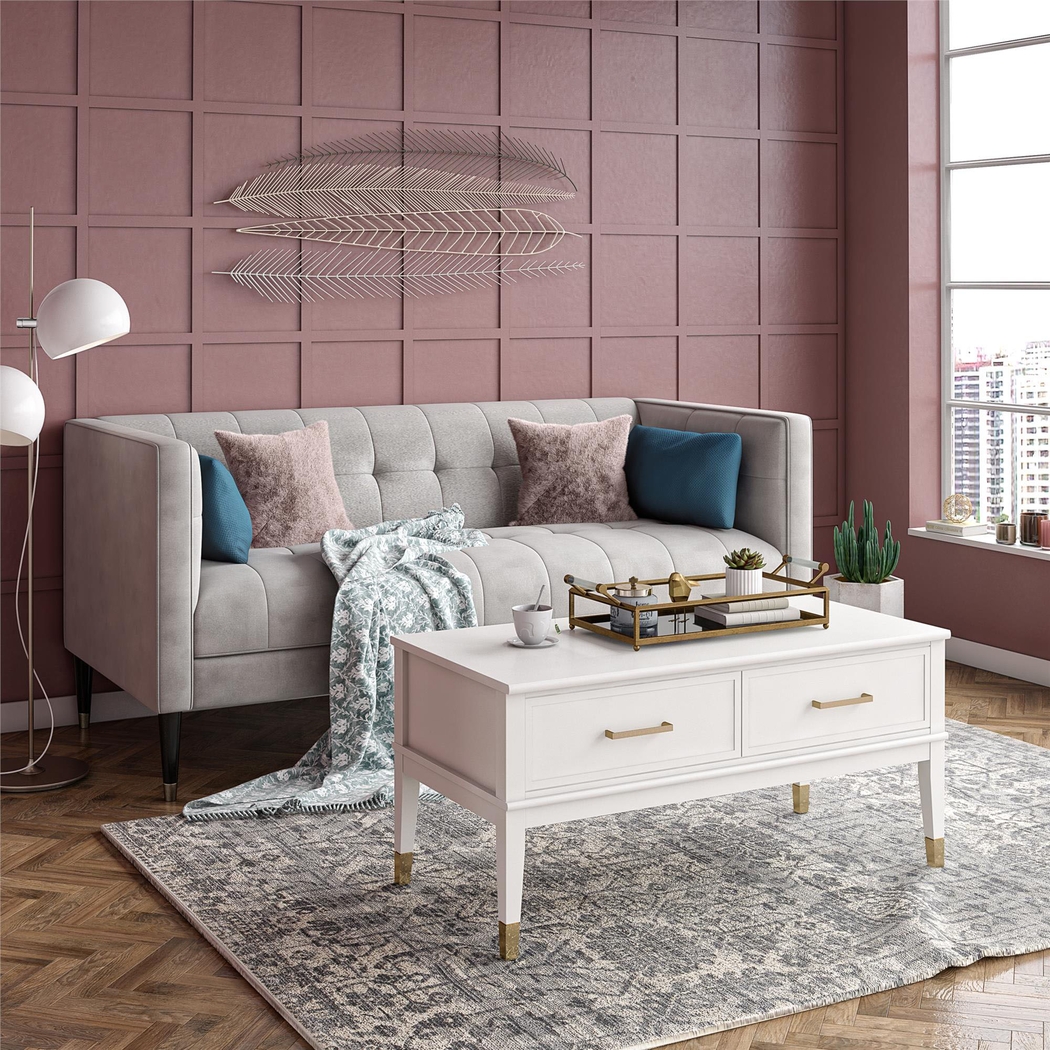 Tulagin White Lift-Top Cocktail Table - Thumbnail - Image 2