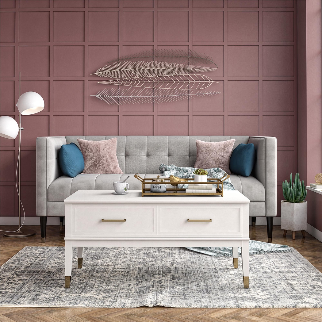 Tulagin White Lift-Top Cocktail Table - Thumbnail - Image 4