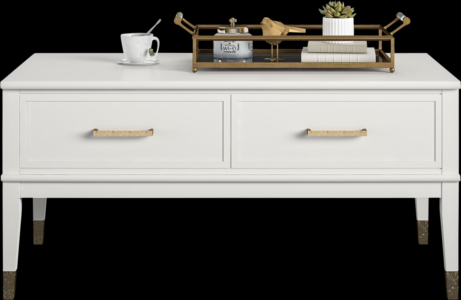 Tulagin White Lift-Top Cocktail Table - Thumbnail - Image 6