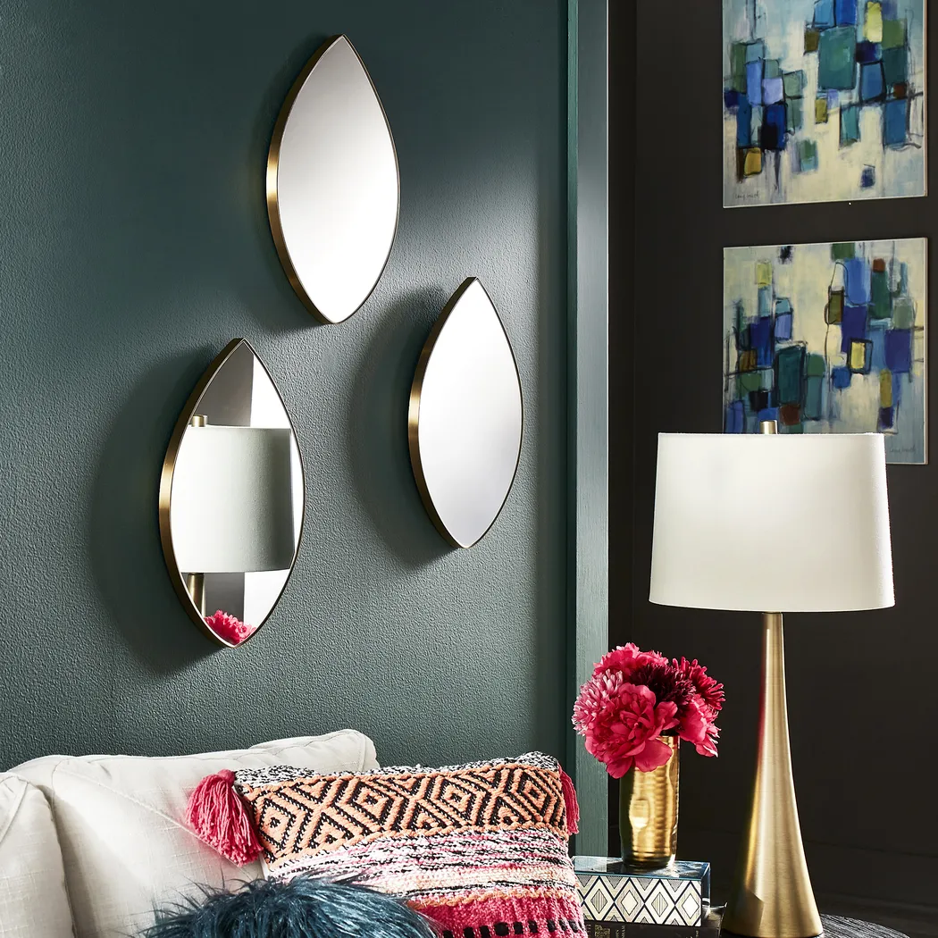 Tulfan Yellow Mirror, Set of 3 - Thumbnail - Image 5