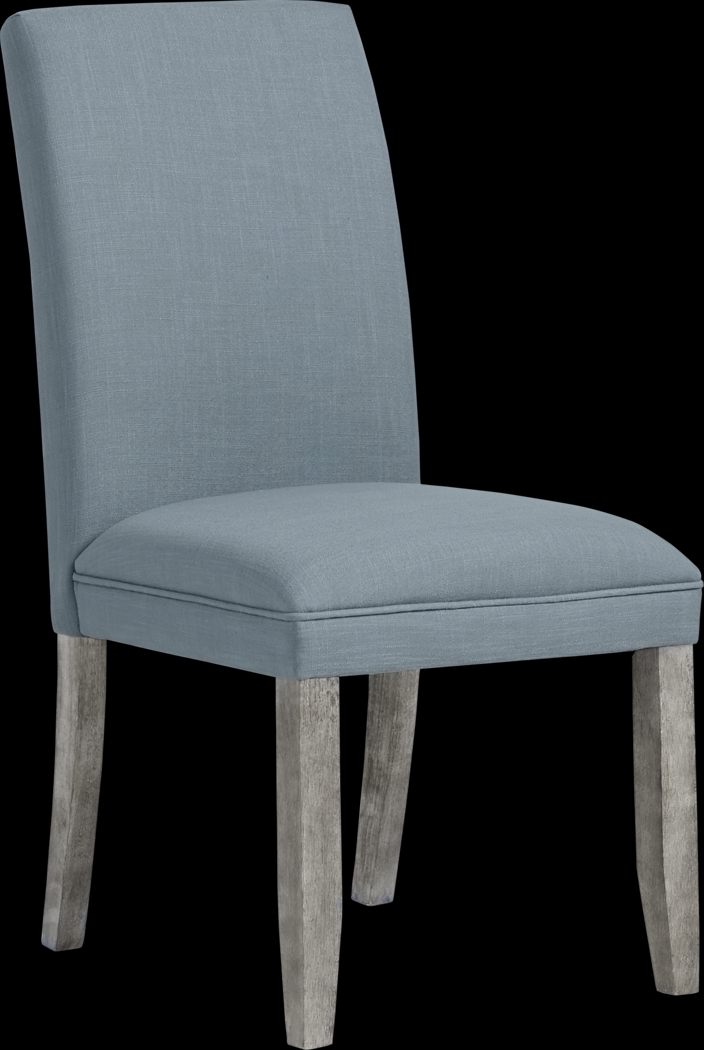 San Francisco Gray 5 Pc Dining Room with Blue Chairs - Thumbnail - Image 4