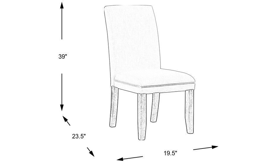 Dimension Image. Please refer to the Dimension Tab on this page for dimension details.