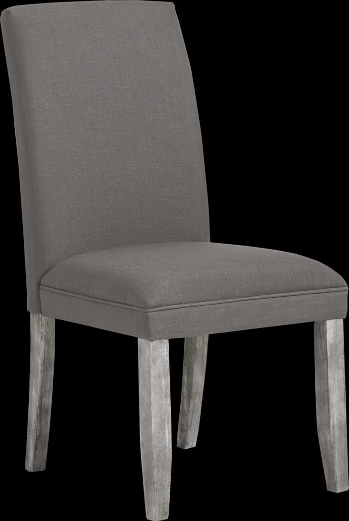 Tulip Charcoal Side Chair with Gray Legs - Thumbnail - Image 1