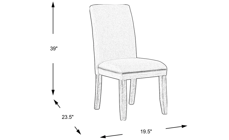 Dimension Image. Please refer to the Dimension Tab on this page for dimension details.