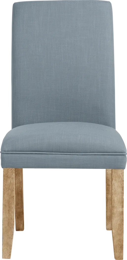 San Francisco Natural 5 Pc Dining Room with Blue Upholstered Chairs - Thumbnail - Image 5