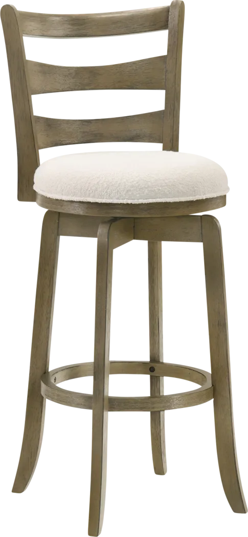 Tuliprover Brown Swivel Barstool - Thumbnail - Image 1