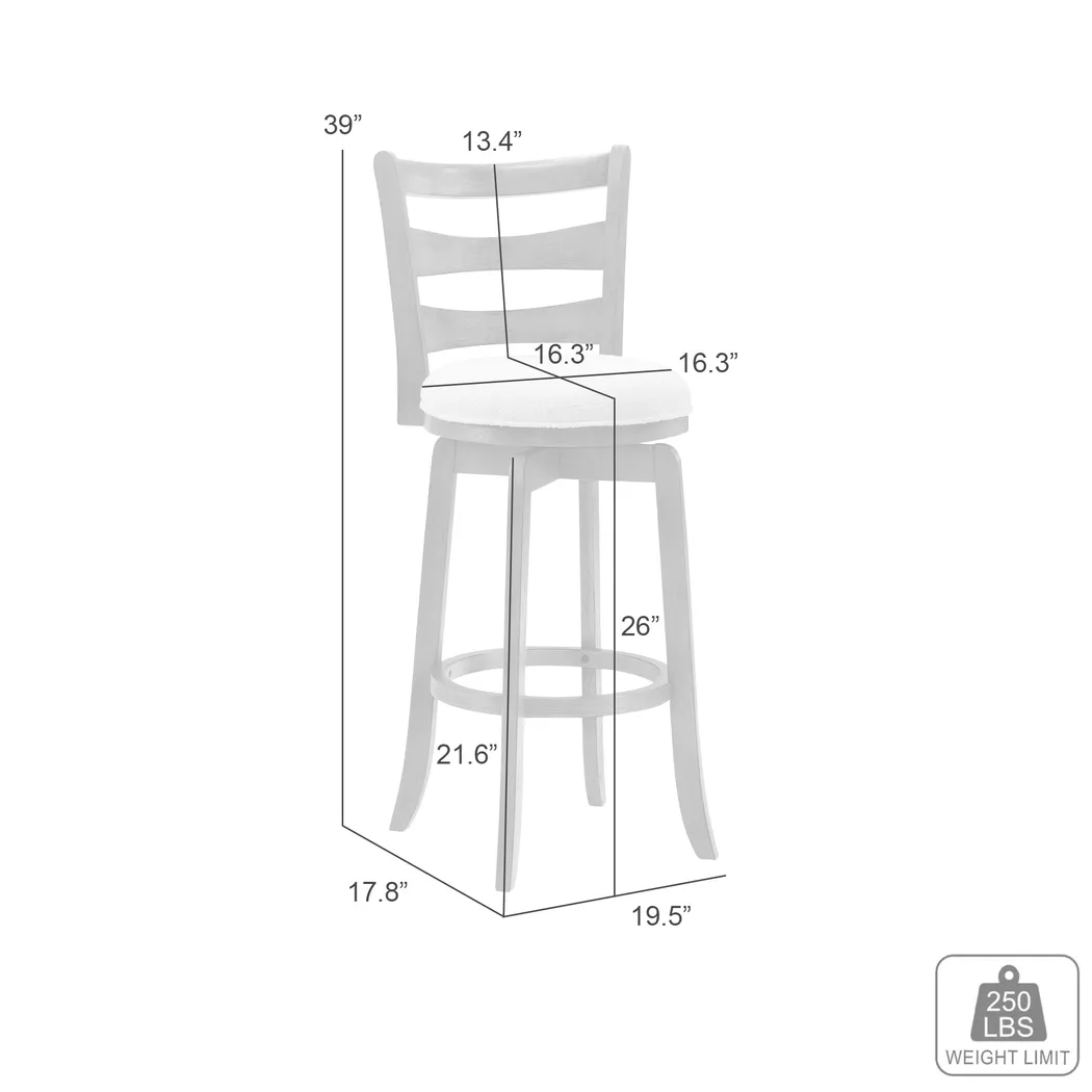 Tuliprover Brown Swivel Counter Height Stool - Thumbnail - Image 4