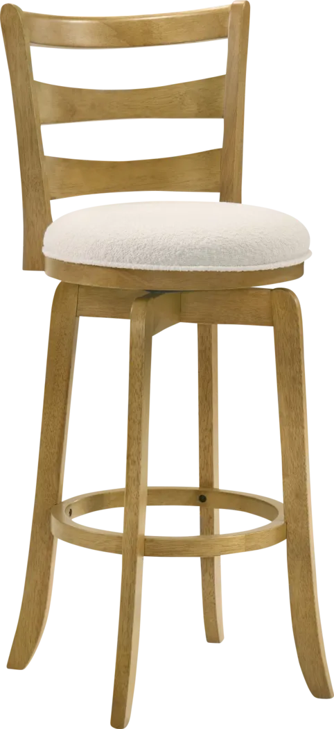 Tuliprover Natural Swivel Barstool - Thumbnail - Image 1