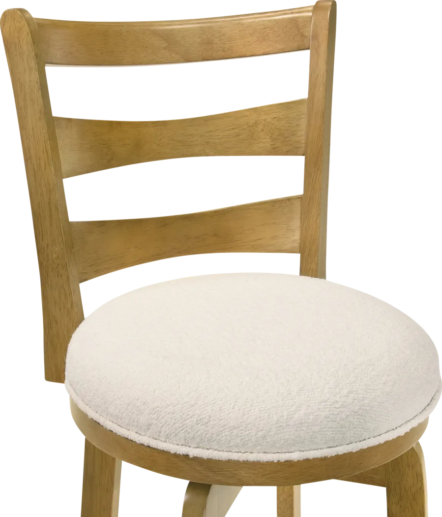 Tuliprover Natural Swivel Counter Height Stool - Thumbnail - Image 3