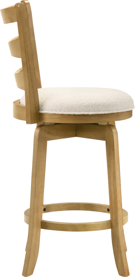 Tuliprover Natural Swivel Counter Height Stool - Thumbnail - Image 5