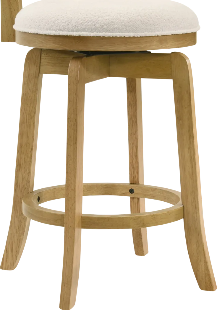 Tuliprover Natural Swivel Counter Height Stool - Thumbnail - Image 7